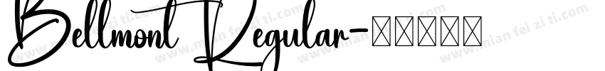 Bellmont Regular字体转换